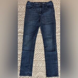 The Children's Place Boys Stretch Super Skinny Dark Blue Jeans (Size 14)